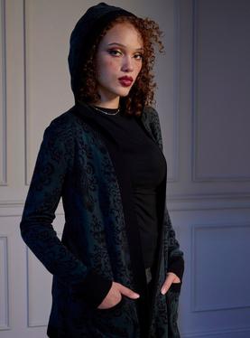 Her Universe Disney The Haunted Mansion Wallpaper Hooded Cardigan Her Universe Exclusive, , hi-res